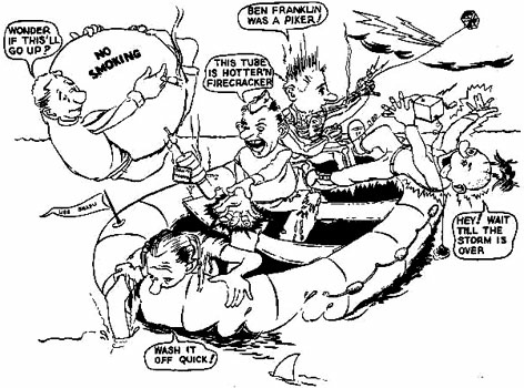 Gibson girl cartoon.